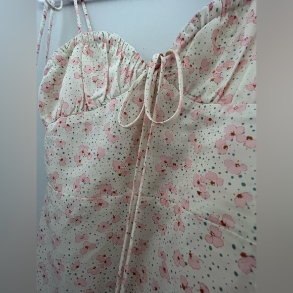 Floral pink cute dress - Picture 4 of 6